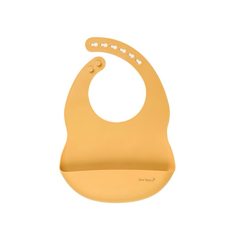Babero-de-Silicona-Liso-Nordic-Mostaza_2302_1-1 Babero de Silicona Liso Nordic Mostaza