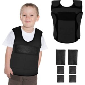 CHALECO LASTRADO SENSORIAL NEGRO