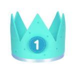 Corona de Cumpleaños Azul