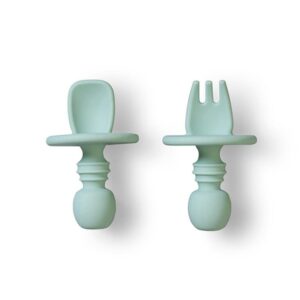 Cubiertos Antiahogo Verde Menta