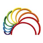 Juego de Construcción de madera Arcoíris